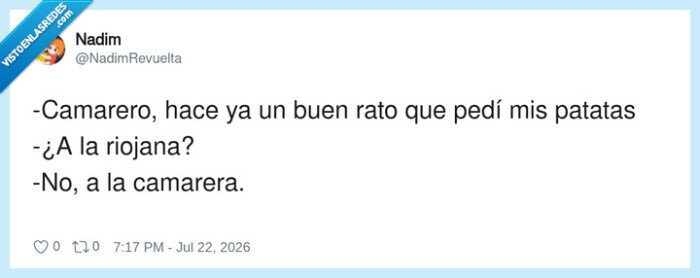 camarero,patatas,malentendido,restaurante,ligoteo