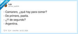 Enlace a Menú del día: paella y una crisis diplomática de postre, por @Thor_luisXVII