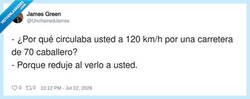 Enlace a Cuando la lógica te pasa factura a 120 km/h, por @UnchainedJames