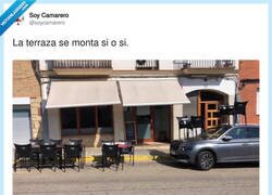 Enlace a Terraza montada: solo falta que el coche pida la cuenta, por @soycamarero