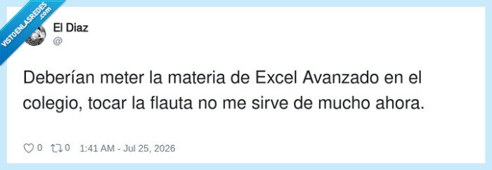 ExcelAvanzado,Colegio,Flauta,Educaци&oacute;n,Trabajo