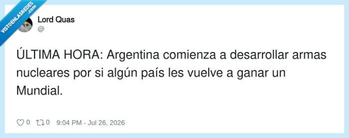 Argentina,Mundial,armasNucleares,deporte,futbol