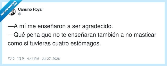 gratitud,masticar,est&oacute;magos,conversaci&oacute;n,sarcasmo