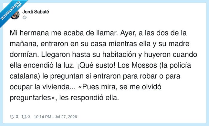invasi&oacute;n,casa,polic&iacute;a,susto,olvido
