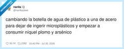 Enlace a Health influencer moment: cambio de botella y ya soy una persona de bien, por @nanikazeee