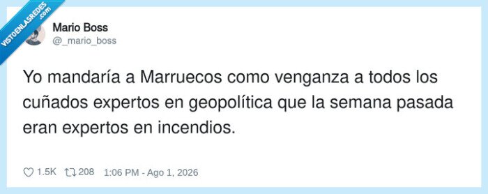 geopol&iacute;tica,Marruecos,expertos,venganza,incendios