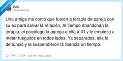 Enlace a Un psicólogo metiendo fueguitos y denuncias por todos lados