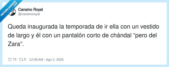 1747237 - Mira, técnicamente es de Zara, así que es de vestir bien, por @cansinoroyal