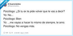 Enlace a Cuando el psicólogo se da cuenta de que acabas de hacerle un speedrun de la terapia, por @Guarromantico_