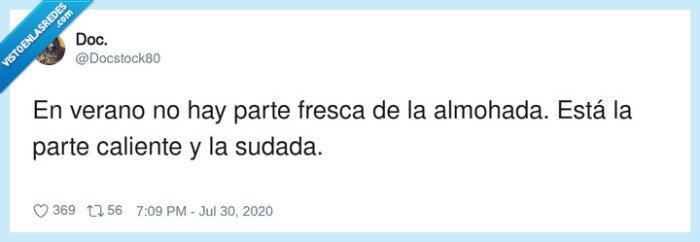 verano,almohada,calor,sudor,dormir