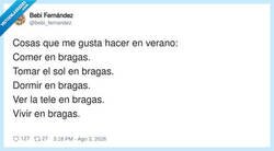 Enlace a Mi plan de verano: todo en bragas y cero discusiones, por @bebi_fernandez