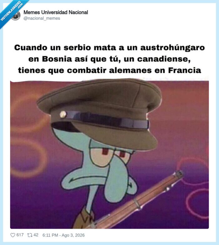 1747687 - Yo sin deberla ni beberla y ya metido en una movida mundial, por @nacional_memes