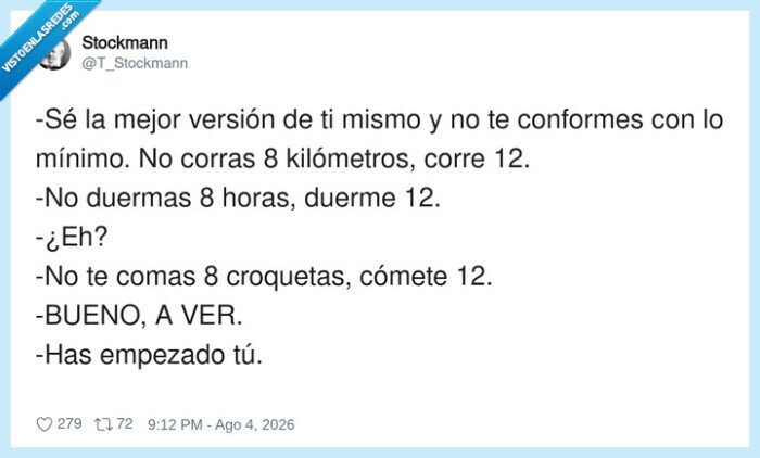 1747875 - No te conformes con lo mínimo… salvo con las croquetas, ahí sí que me has convencido, por @T_Stockmann