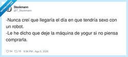 Enlace a No es un robot, es una yogurtera con apego, por @T_Stockmann