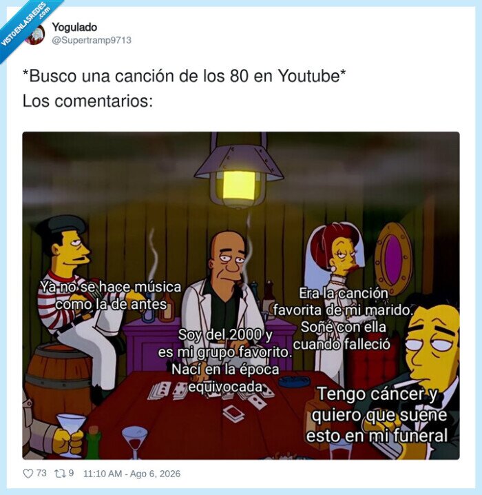 m&uacute;sica80,comentariosyoutubers,nostalgia,generaciones,emociones