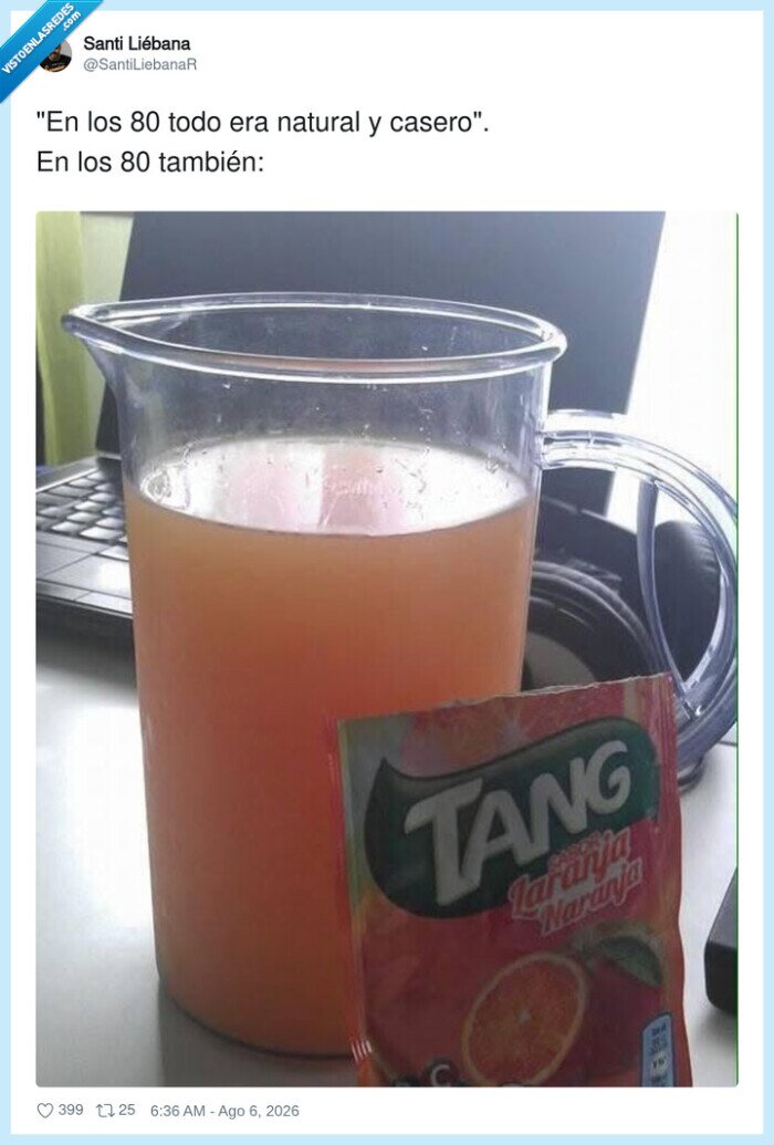 ochenta,Tang,nostalgia,refresco,casero