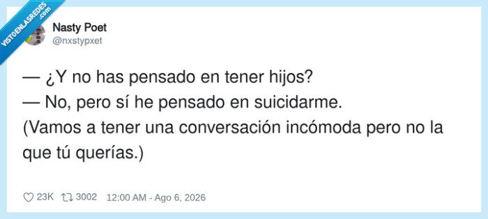 hijos,matarse,incomodo,pregunta