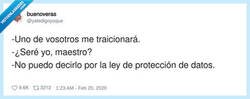 Enlace a La LOPD salvando relaciones desde 2018, por @yatedigoyoque