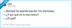 Enlace a Acabarás rápido, por @cracacraca