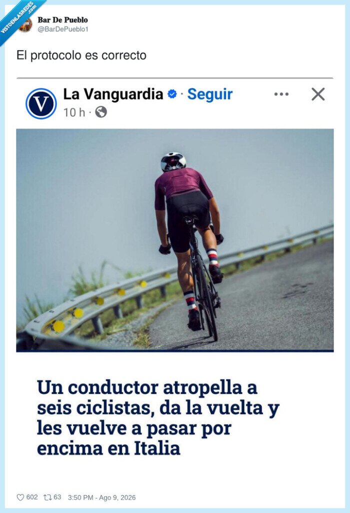 ciclismo,accidente,conductor,Italia,seguridad