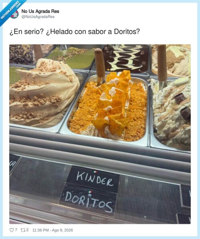 helado,Doritos,sabor,postre,Kinder