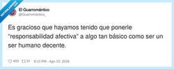 Enlace a Qué fantasía tener que ponerle nombre a portarse como una persona normal, por @Guarromantico_