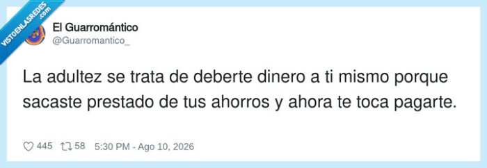 adultez,ahorros,deuda,finanzas,autoestima