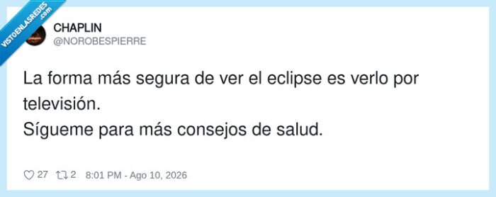 eclipse,televisi&oacute;n,salud,consejos,seguridad