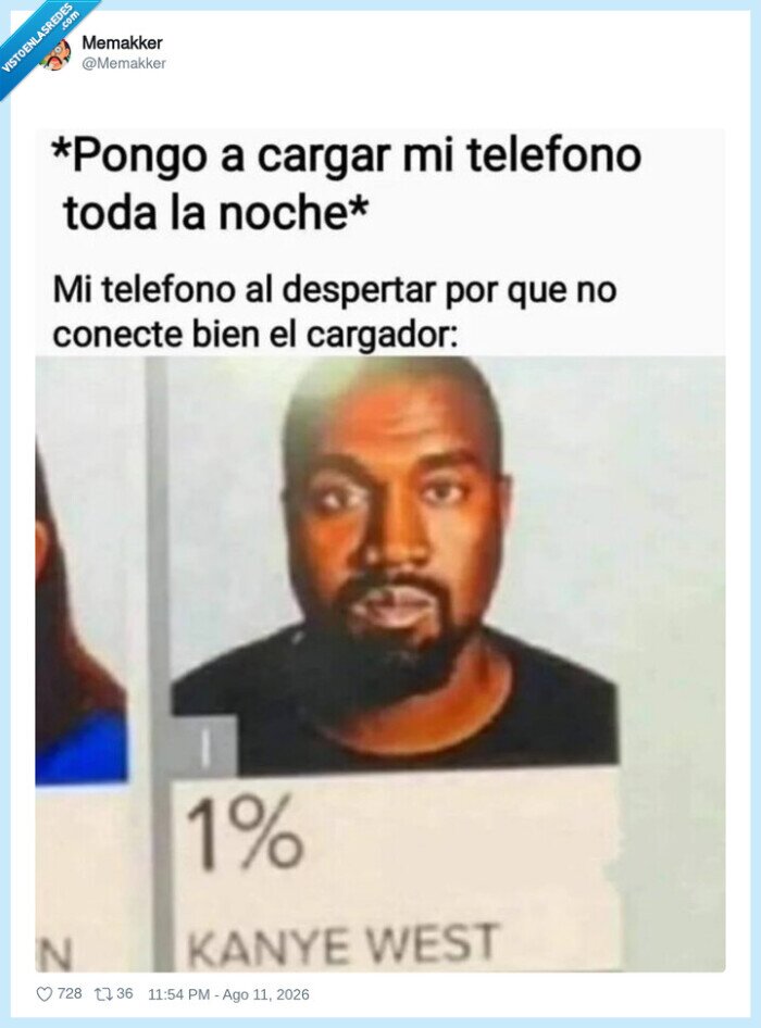 carga,tel&eacute;fono,bater&iacute;a,1%,KanyeWest