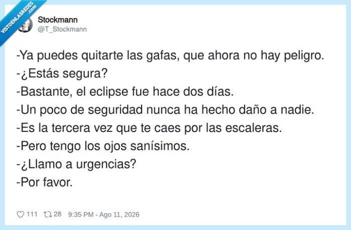 eclipse,gafas,escaleras,urgencias,ca&iacute;das
