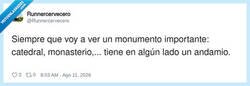 Enlace a La arquitectura española resumida en un andamio, por @Runnercervecero