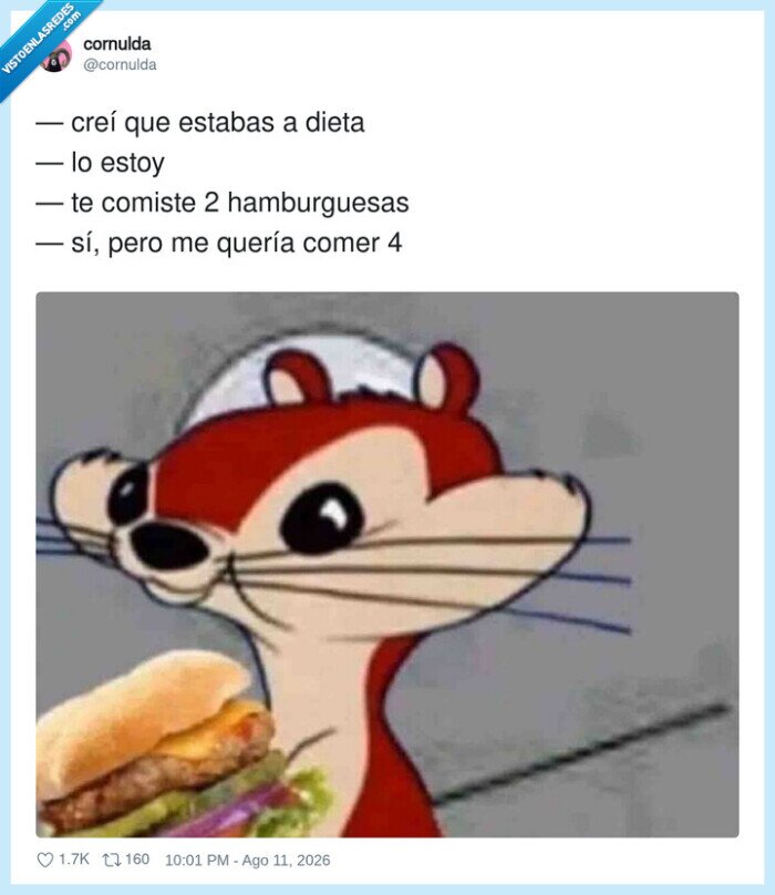 dieta,hamburguesa,deseo,excusa,chuck
