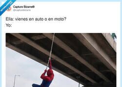 Enlace a En telaraña llego en 5, por @capturebizarre