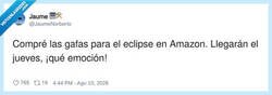 Enlace a ¡Qué bien verás el eclipse!, por @JaumeNorberto