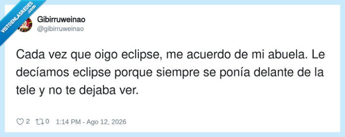 abuela,eclipse,televisi&oacute;n,recuerdos,familia