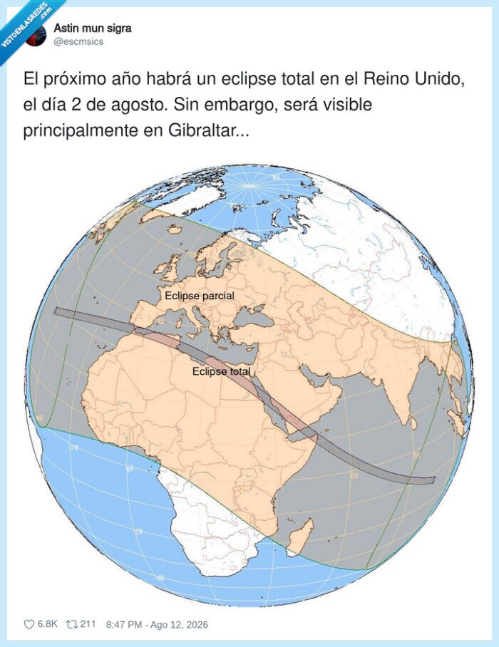 eclipse,Gibraltar,ReinoUnido,astronom&iacute;a,falso