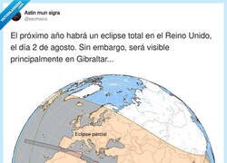 Enlace a Reino Unido consigue eclipse total gracias a Gibraltar