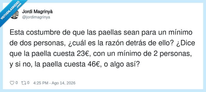 paella,precio