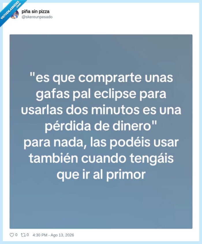 eclipse,gafas,primor,dinero,consejo