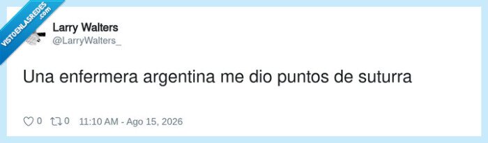 enfermera,suturas,argentino,tweet