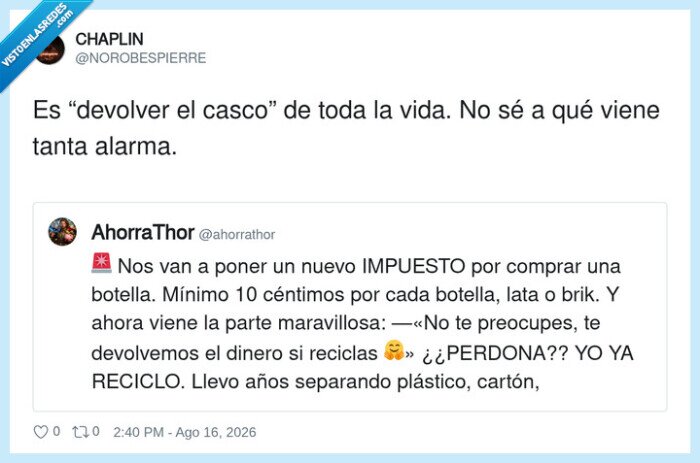 reciclaje,impuesto,devoluci&oacute;n,cascos,sorpresa