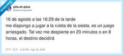 Enlace a Las siestas veraniegas son una locura de impredecibles, por @skereunpesado
