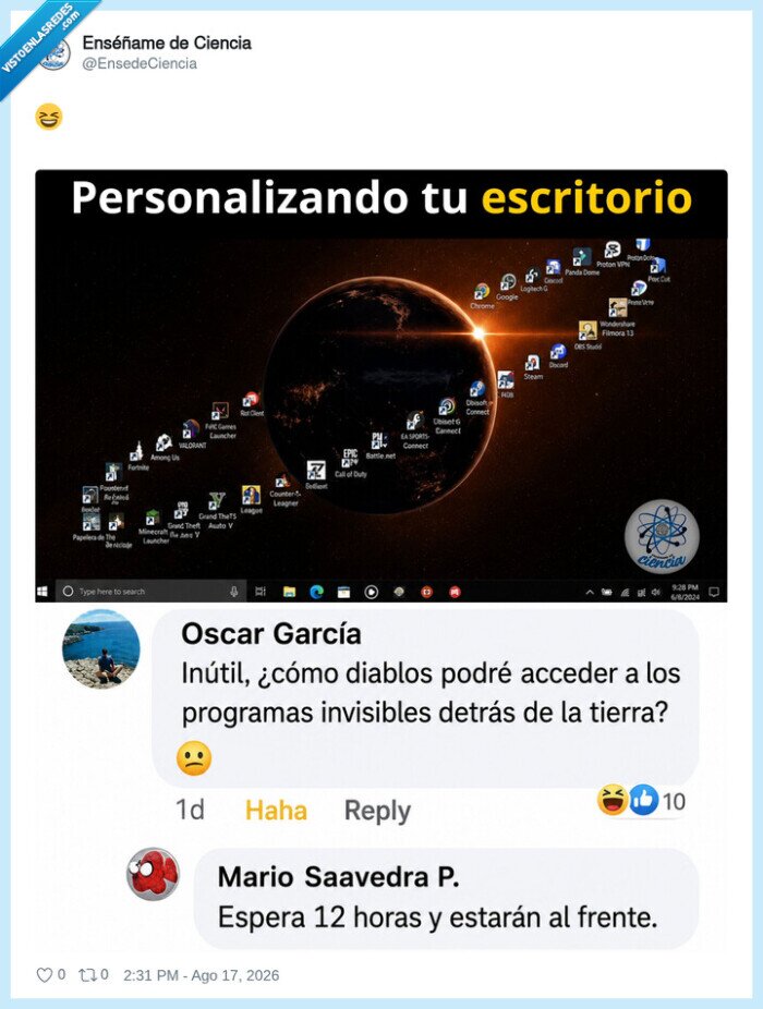 escritorio,personalizaci&oacute;n,tierra,programas,hilarante