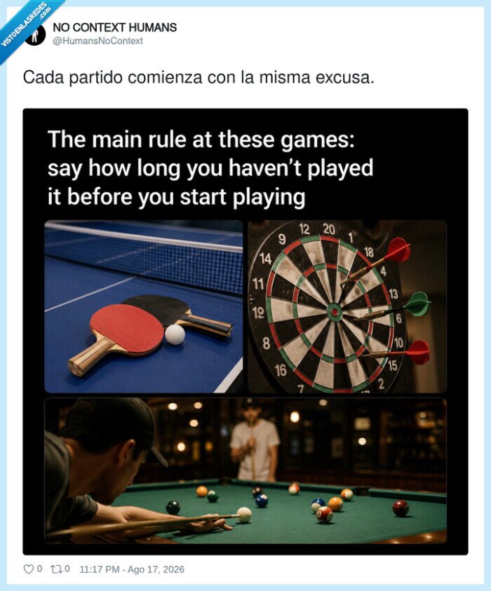billar,dardos,pingpong,excusa,amigos