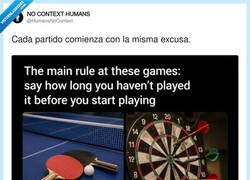 Enlace a Regla número uno: antes de jugar, di que llevas años sin tocarlo, por @HumansNoContext