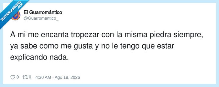 repetici&oacute;n,piedra,tropiezo,satisfacci&oacute;n,explicaci&oacute;n