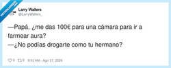 Enlace a Lo de farmear aura suena caro, por @LarryWalters_