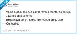 Enlace a Retraso certificado, por @LarryWalters_