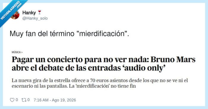 mierdificacion,concierto,audioonly,BrunoMars,entrada70euros