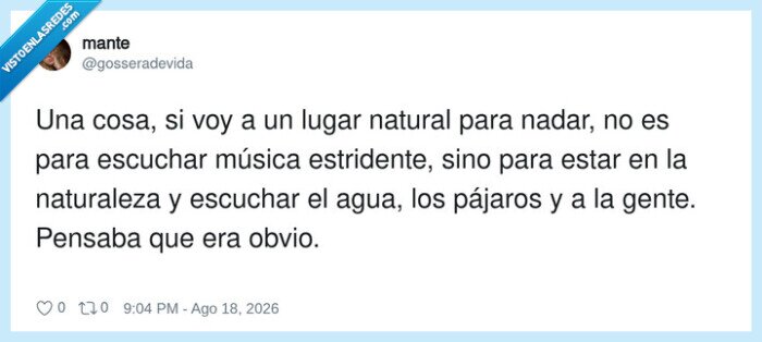 naturaleza,natacion,silencio,musica,pensamiento